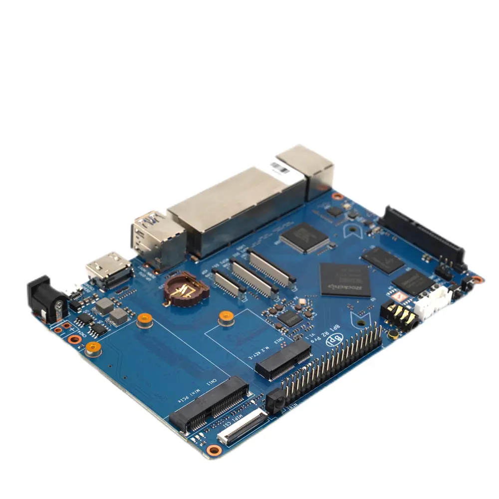 RK3568 Banana Pi BPI-R2 Pro Mendukung Antarmuka PCIE Mini 4G dan Antarmuka M.2 Key-E 1 Antarmuka SATA