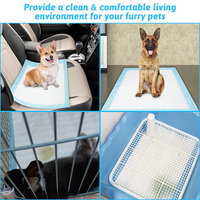 100 coussinets absorbants jetables pour cage de cochon d'Inde et lapin, 18 x 13 pouces, super absorbants pour l'apprentissage de la propreté des lapins