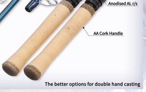 <span class=keywords><strong>Canne</strong></span> à <span class=keywords><strong>mouche</strong></span> Spey en carbone avec poignée en liège, combo <span class=keywords><strong>canne</strong></span> et moulinet pour la pêche au <span class=keywords><strong>saumon</strong></span> et à la carpe en lac et en rivière - Product Image 5