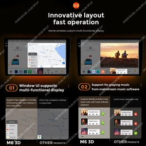 Mekede M6 3D reproductor de carro coche autoradio estereo tự động âm thanh stereo <span class=keywords><strong>Android</strong></span> đài phát thanh xe hơi Para carro pantalla cảm ứng - Product Image 3