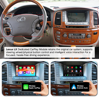Kit de module décodeur sans fil Apple CarPlay Android Auto pour Lexus LX470 LX570 2003-2021, mise à niveau de l'écran OEM