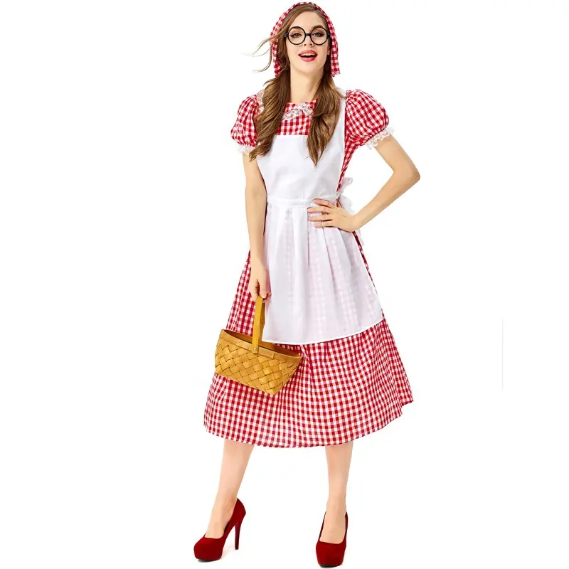 Carnaval bière fille rose Oktoberfest Halloween Costumes femmes allemand bavarois Costume Drindles robe Oktoberfest tenues