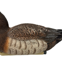 Décoration de jardin réaliste, écologique, résistante à l'eau, style canard flottant bleu en HDPE