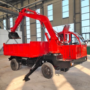 Instalación de Brazo Excavador en Camión Volquete de 8 Toneladas con Orugas de Goma para Carga y Descarga de Materiales de Arena en el Patio de Minería - Product Image 3