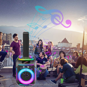 ซับวูฟเฟอร์80W PARTY130พกพาได้ลำโพงไร้สายสำหรับงานปาร์ตี้ระบบคาร่าไมโครโฟนคู่สื่อสารไฟฟ้ากระแสตรง - Product Image 6