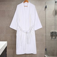 Peignoir Spa Long Super Absorbant Personnalisé 100% Coton Lady Peignoir de Bain pour Femmes