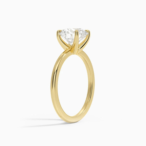10 Karat 14 Karat Gold 1 Karat Solitaire Ring Lab Grown <span class=keywords><strong>Diamond</strong></span> 4-Zinken-Einstellungsring IGI-zertifiziert D VVS2 3EX - Product Image 5