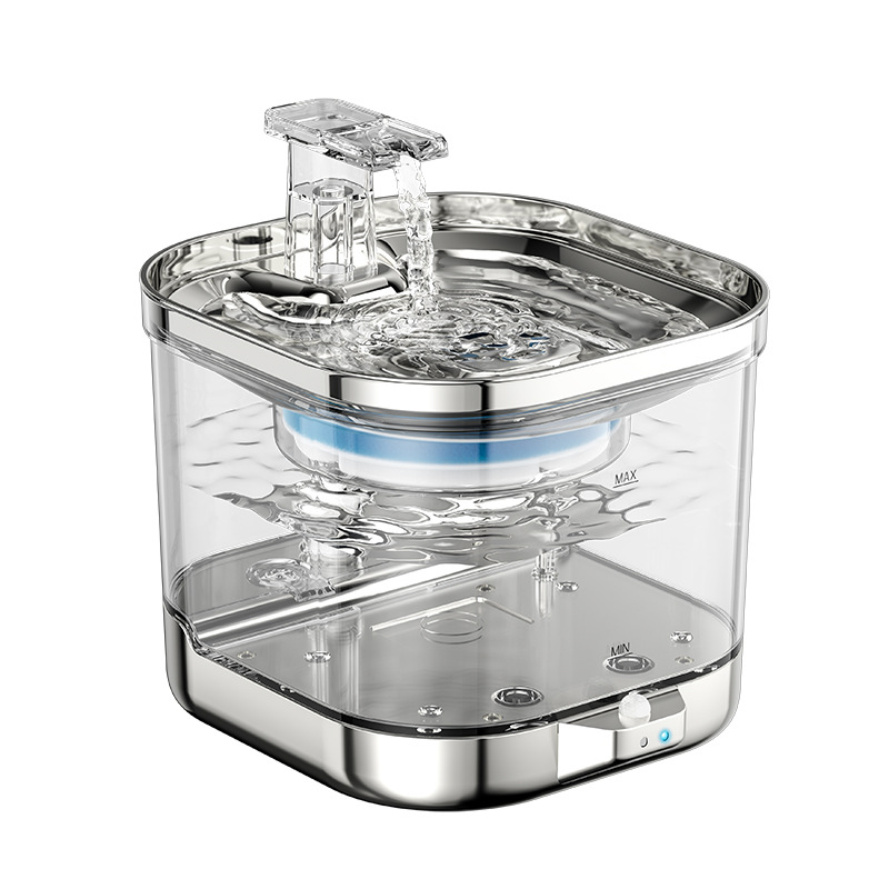 battery water fountain for cats PawsPik CeramiFlow Ceramic Cat Water Fountain