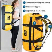 Sac de sport en PVC imperméable de qualité supérieure avec fermeture éclair, sac étanche et sac à dos pour le camping, les voyages et la randonnée
