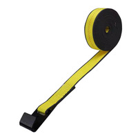 Sangles de treuil robustes Force Brand de 2 po, jaunes, 30 pi, pour remorque à plateau avec crochet plat, capacité de 3335 lb, en polyester durable