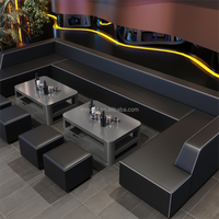 Meubles de club de nuit modernes sur mesure, sièges en cabine, canapé sectionnel pour karaoké KTV, ensemble de bar pour restaurant, café, hôtel