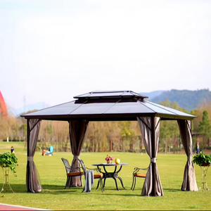 Gazebo de <span class=keywords><strong>jardin</strong></span> en métal de grande taille 300*400 avec moustiquaire, mobilier d'extérieur, pavillon de <span class=keywords><strong>jardin</strong></span>, pergola de villa - Product Image 1