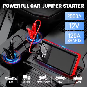 Автомобильный внешний аккумулятор, 5400 мАч, портативный бустер, многофункциональный автомобильный аккумулятор, стартер с воздушным компрессором, аварийный аккумулятор - Product Image 6