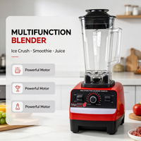 2 Cup Blender Robot Multifungsi 4500W Torsi Tinggi Penghancur Es Smoothie Juicer Mesin Pemroses Makanan