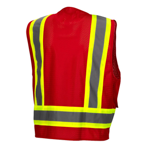 Gilet de travail haute performance sur mesure, léger, de sécurité industrielle, haute visibilité, réfléchissant - Product Image 2