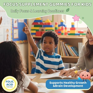 Gomitas de Ácido Fólico OEM con Complejo B Metilado, Metil <span class=keywords><strong>B12</strong></span>, B6, Suplemento de Folato para el Cerebro, la Concentración y el Crecimiento Saludable de los Niños - Product Image 5