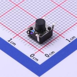 TS-1095E-A6B3-D2 Tactile Switch SMD-4P,6x6mm Switch Single Pole Single Throw Round Button 2.5N Vertical Mount - Product Image 1