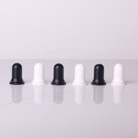 Tétine colorée personnalisée en caoutchouc de silicone de 18mm couvercles de flacons compte-gouttes en verre vides bouchons de bouteilles fermetures pour huile essentielle cosmétique