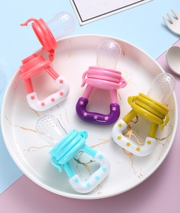 Set de Mordedores y Alimentadores de Frutas y Verduras para Bebés, Chupete, Bolsa de Mordedor, Juguetes de Silicona para la Dentición, Productos Libres de BPA, Accesorios - Product Image 6