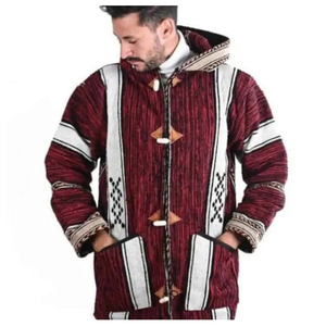 Hoodie décontracté brodé inspiré des Berbères, tenue d'hiver marocaine traditionnelle, confort premium, coupe moderne et oversize - Product Image 1