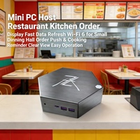 Mini PC Host para Restaurantes: Pantalla de Pedidos con Wi-Fi 6 para Pequeños Comedores, Recordatorio de Pedidos y Cocina, Fácil Operación