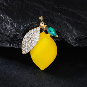 El nuevo broche de moda y limón de Weiman es exquisito y bonito. Cuenta con un escote simple, un pasador a prueba de fugas - Product Image 1