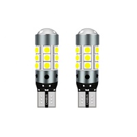 TGZ siete colores Led 12-24V T10 W5W 194 168 Led Canbud 27SMD Chip luces de techo de coche decodificador focos lámpara de matrícula 6500K