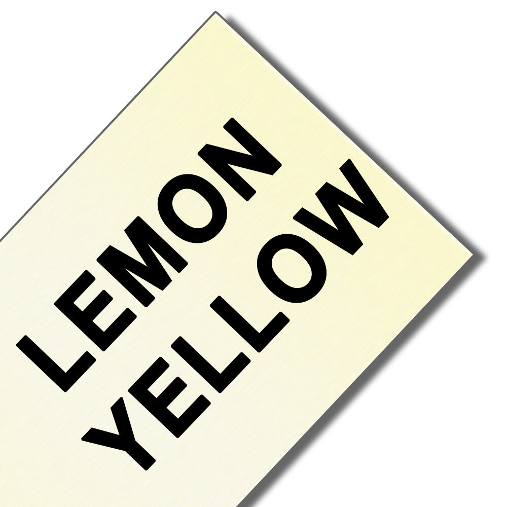 Fondo amarillo limón con letras negras - 12mm 5,5m