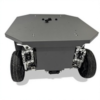 Châssis de robot à quatre roues indépendantes, charge utile 80 kg, suspension, direction, système de navigation, robot d'inspection de sécurité