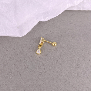Pendientes de Plata de Ley S925 con Circonitas Micro Marquise de 18k, Diseño de Moda ROXI - Product Image 2