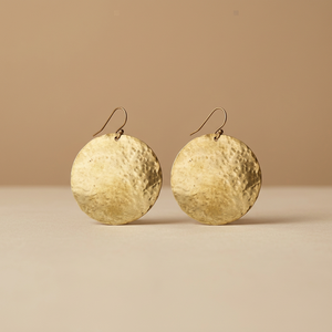 Boucles d'oreilles pendantes en laiton faites à la main, style vintage, bijoux élégants et originaux, bijoux indiens en laiton, boucles d'oreilles géométriques en forme de croissant lumineux - Product Image 6