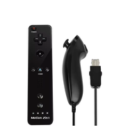 Manette sans fil 2-en-1 2026P pour NS Wii, télécommande Motion Plus, manette de jeu pour accessoires de contrôle des jeux NS Wii