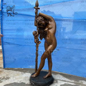 BLVE Levensgrote Buiten Bodega Metalen Decoratieve Vrouwelijke Beeldhouwwerk Bronzen Naakte Druivenwijn Godin Sculptuur Op Voorraad - Product Image 4