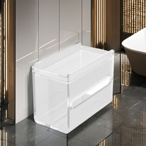 Support mural transparent en acrylique pour papier toilette, sans perçage, moderne, pour la maison, vente en gros - Product Image 2