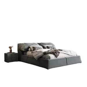 2024时尚现代风格设计软垫床优质卧室家具软垫特大床