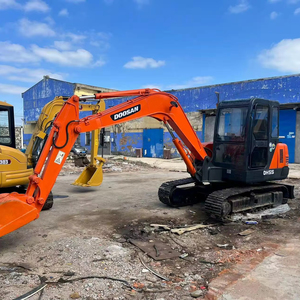 Mejor precio, mini excavadora usada Doosan DH55 de segunda mano, excavadora mini usada de 5 toneladas con pocas horas de trabajo en stock - Product Image 1