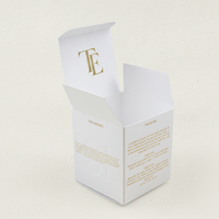 Boîte en carton personnalisée pour masque éco-responsable à décoller, avec gaufrage, en papier PCR