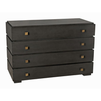 Haut de gamme Antique couleur foncée Console table de nuit armoire de rangement commode cadre en bois massif Table usage domestique usage domestique Villa chambre