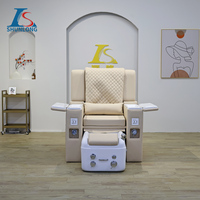 Chaise moderne de luxe pour salon de beauté manucure équipement de manucure fauteuil de massage des pieds pédicure avec fonction de surf léger canapé-chaise