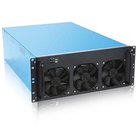 4U 6/8 GPU ATX Server Châssis Rackmount avec ports USB en alliage d'aluminium Ventilateur EKI-M408-in de refroidissement Stock