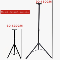 Support de haut-parleur de moniteur de studio réglable en hauteur robuste en métal