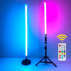 Toptan led tüp ışık rgb renkli değişen uzaktan kumanda ışık usb chargingt ve tripod standı