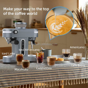 Máquina de Espresso Comercial Profesional de 15 Bares con Molinillo Integrado, Semiautomática, para Uso Doméstico y en la UE/EE. UU. - Product Image 6
