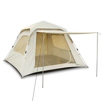 2024 aluminium coque dure toit tente Double couche 3-4 personnes Camping extérieur étanche Oxford toile tente automatique plage