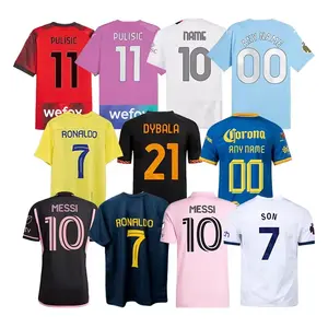 2023 2024 2025 Soccer shirts jersey with shorts uniform Kits for kids&adults Messi all football club&national teams 10# 7# 1#