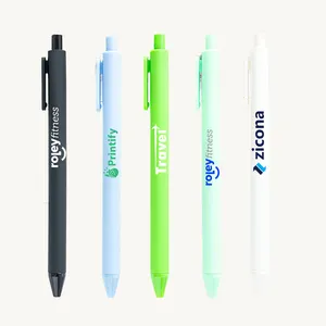 Einziehbarer niedlicher Kugelschreiber aus Kunststoff Benutzer definierter Logo-Werbe stift