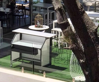 Table de Bar Portable Pliante à Éclairage LED Blanc Fantastique et Populaire pour Mobilier de Boîte de Nuit