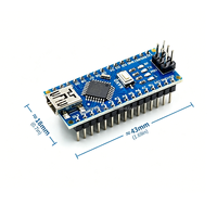 Placa de aprendizaje MCU adecuada para placa de desarrollo Nano 3.0, Micro USB, Bootloader, controlador CH340, 16MHz ATMEGA328P