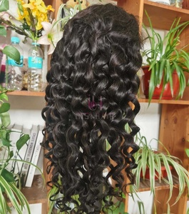Parrucca in Capelli Umani al 100% con Onda Profonda, Frontale in Pizzo HD Trasparente 13x4, Parrucche Frontali in Pizzo 13x6 Nere da <span class=keywords><strong>40</strong></span> <span class=keywords><strong>Pollici</strong></span> per Donne - Product Image 6