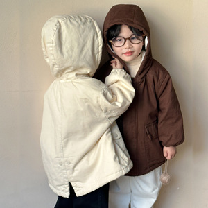 Abrigo con Capucha para Niños, Chaqueta Gruesa de Lana de Conejo y Algodón, Chaqueta de Invierno para <span class=keywords><strong>Niñas</strong></span>, Chaqueta Acolchada - Product Image 4